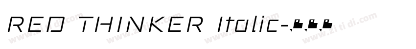 RED THINKER Italic字体转换 RED THINKER Italic字体转换